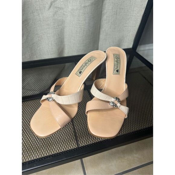 Brighton Roxann Blush Pink Sandal‎ Heel 8.5 - Picture 1 of 6